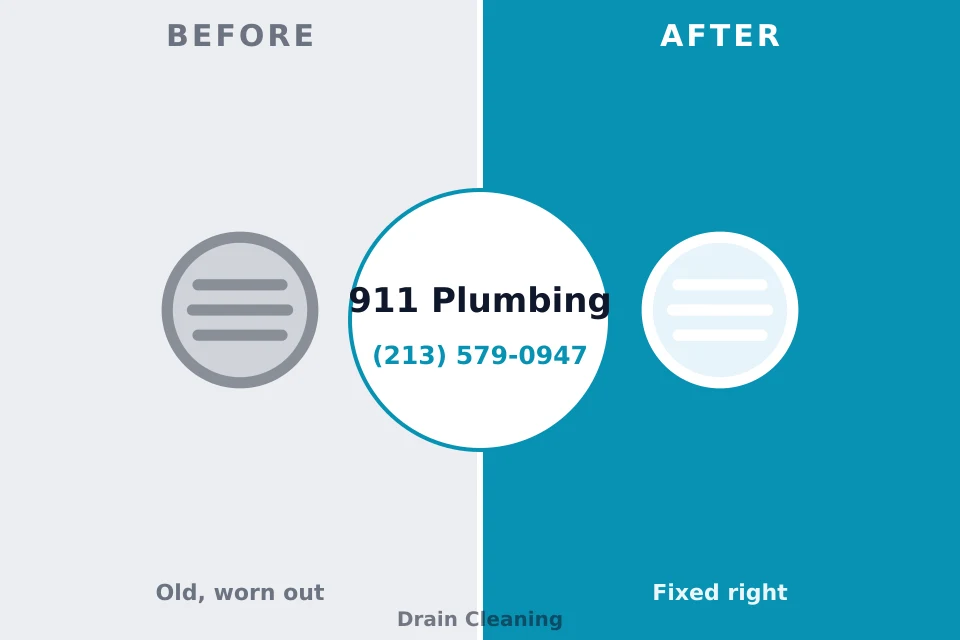 Before and after: plumbing repair Belle Plaine, IA